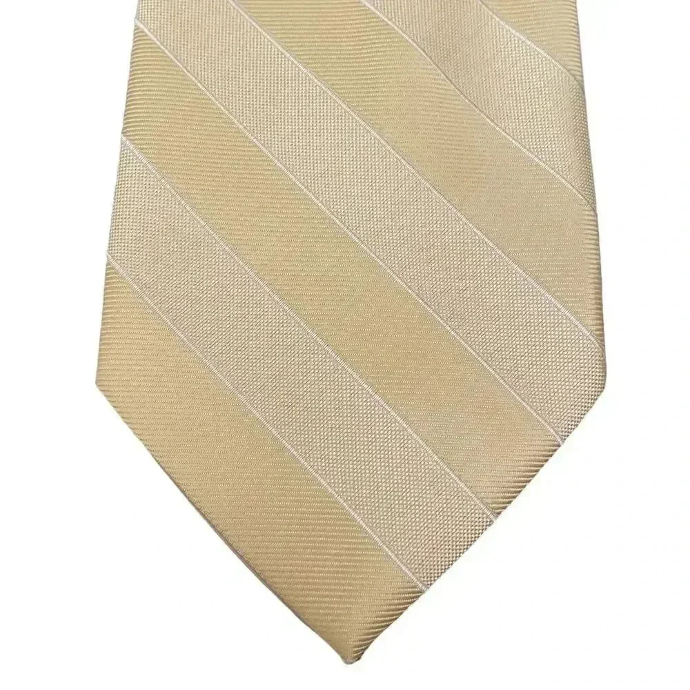 Yellow Men's Classic Stripes Tie Size Regular